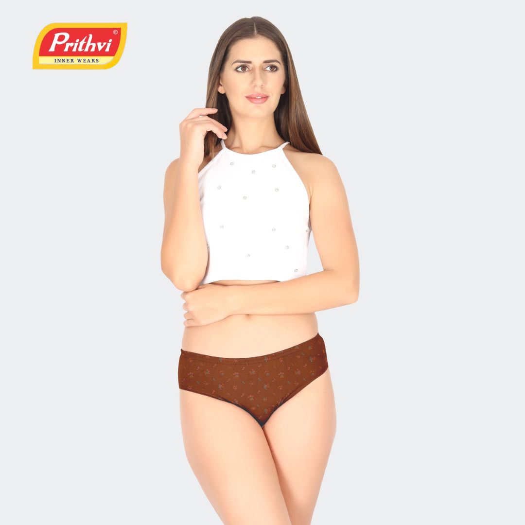 Panties - Flower Print - Prithvi