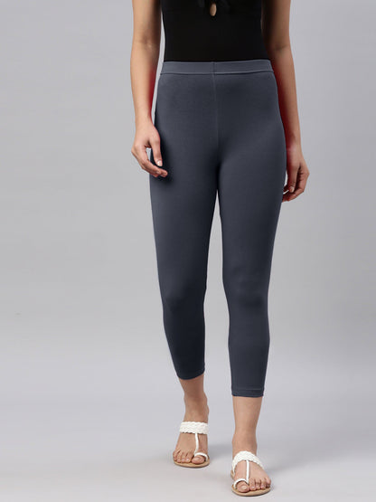 Women Capri Leggings (3/4th) - Dk.Navy