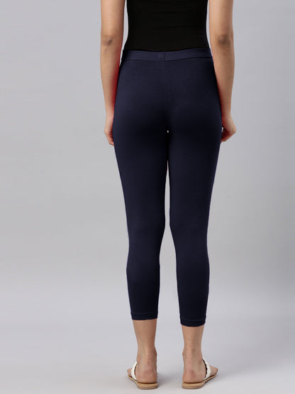 Women Capri Leggings (3/4th) - Dk.Navy