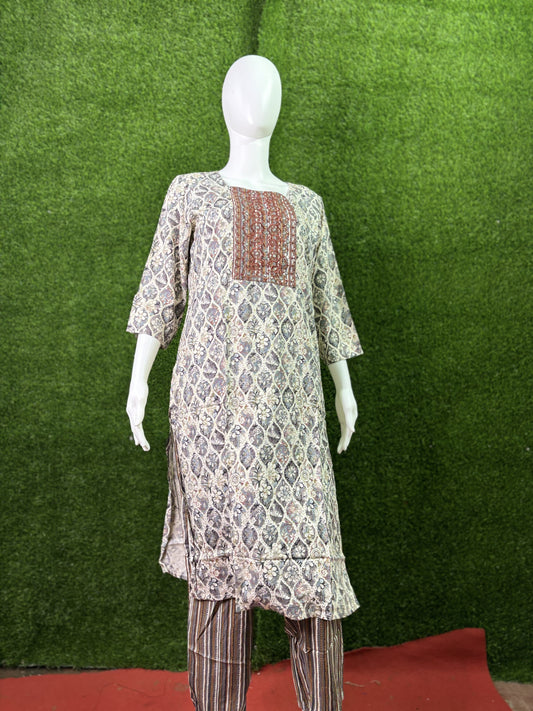 Women Designed Kurti Set (Palazoo)